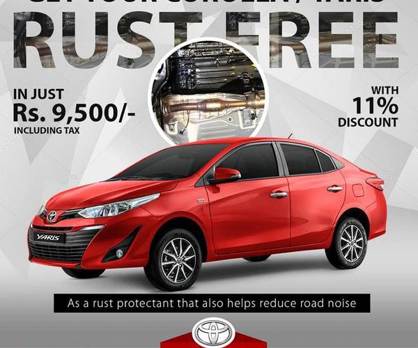 Get your Vehicle Rust Free through our Toyota Certified Technicians.